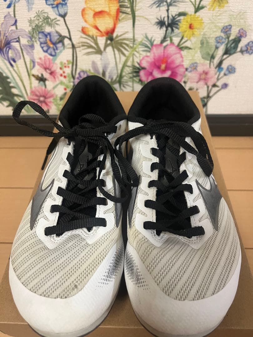 Mizuno X FIRST 2 スパイクシューズ ホワイト/ブラック 24cm