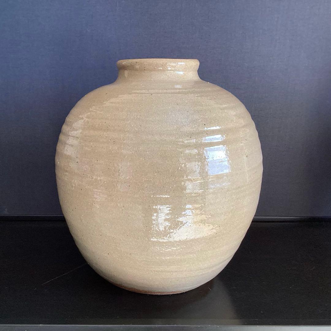 大壺　蔵出し　人間国宝 民藝 益子焼 濱田庄司　花瓶　花器　H29cm