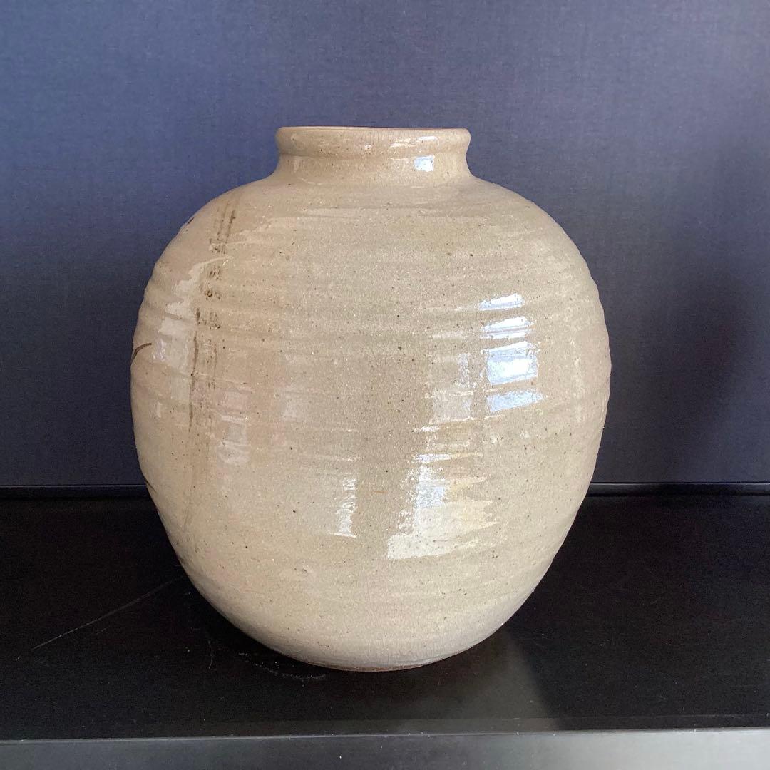 大壺　蔵出し　人間国宝 民藝 益子焼 濱田庄司　花瓶　花器　H29cm