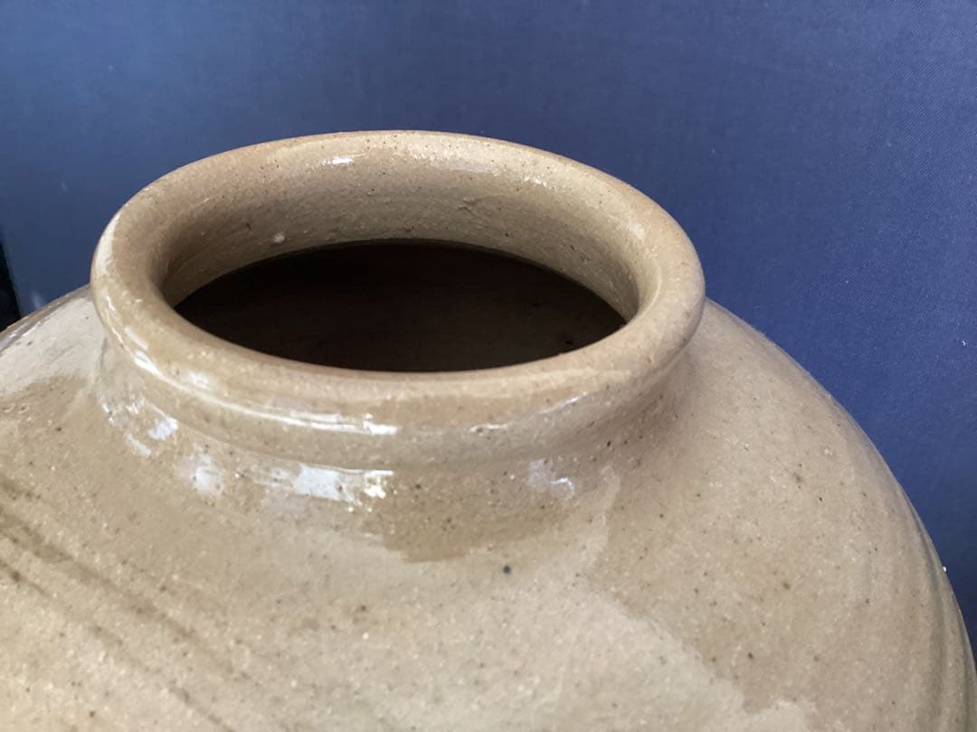 大壺　蔵出し　人間国宝 民藝 益子焼 濱田庄司　花瓶　花器　H29cm