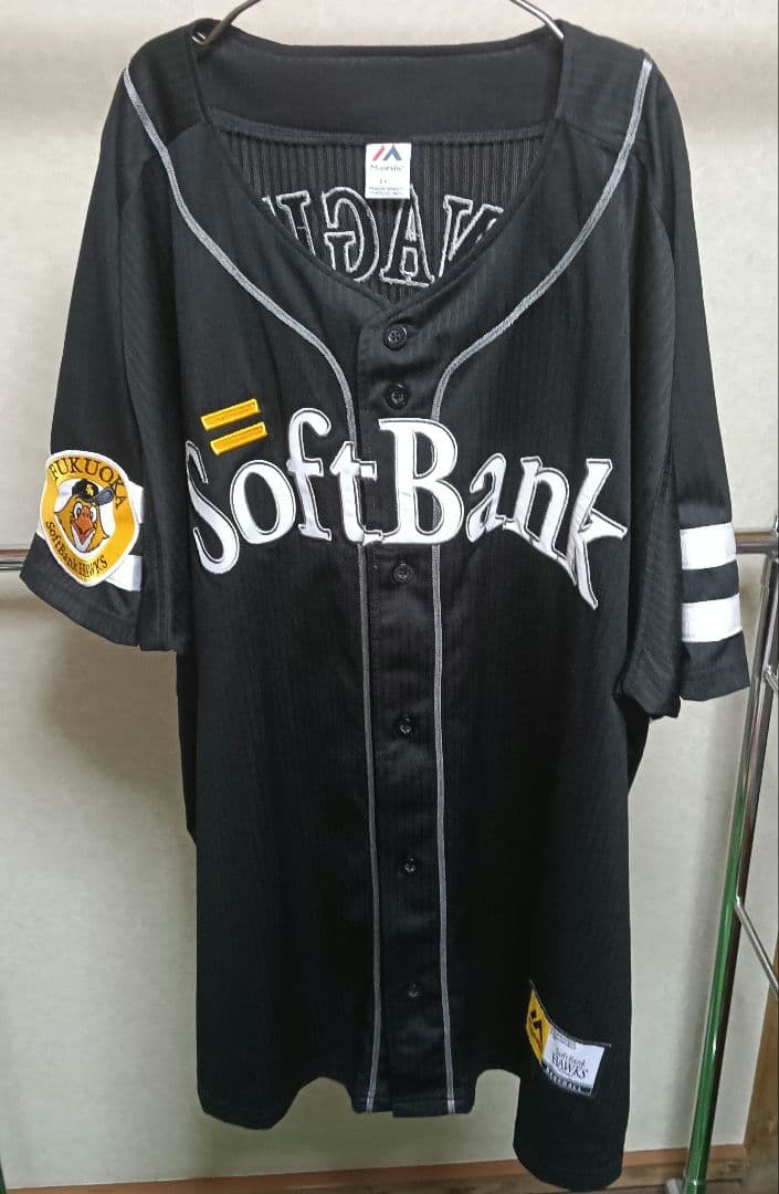 マジェスティック ソフトバンク 柳田悠岐ハイグレードビジターユニフォーム／2XL