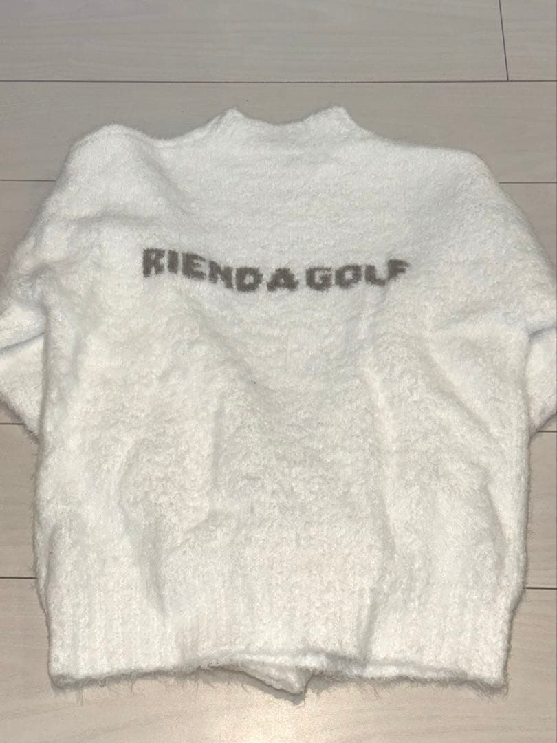リエンダゴルフ　RIENDA GOLFニット　白　M