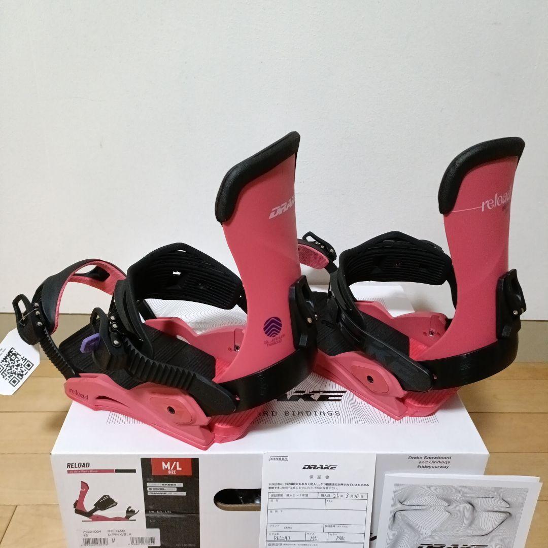 未使用品24-25 DRAKE RELOADサイズM/L ビンディング　グラトリ