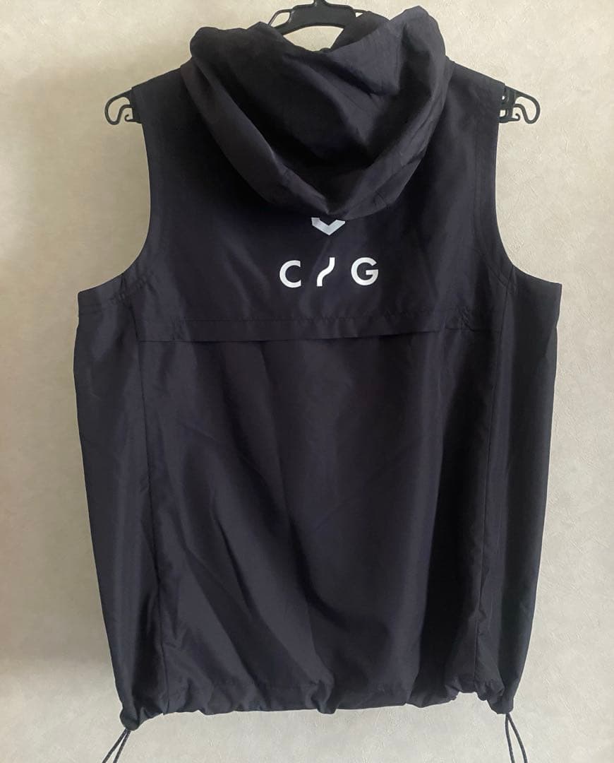 CPG GOLF フード付き ゴルフ ベスト ブラック