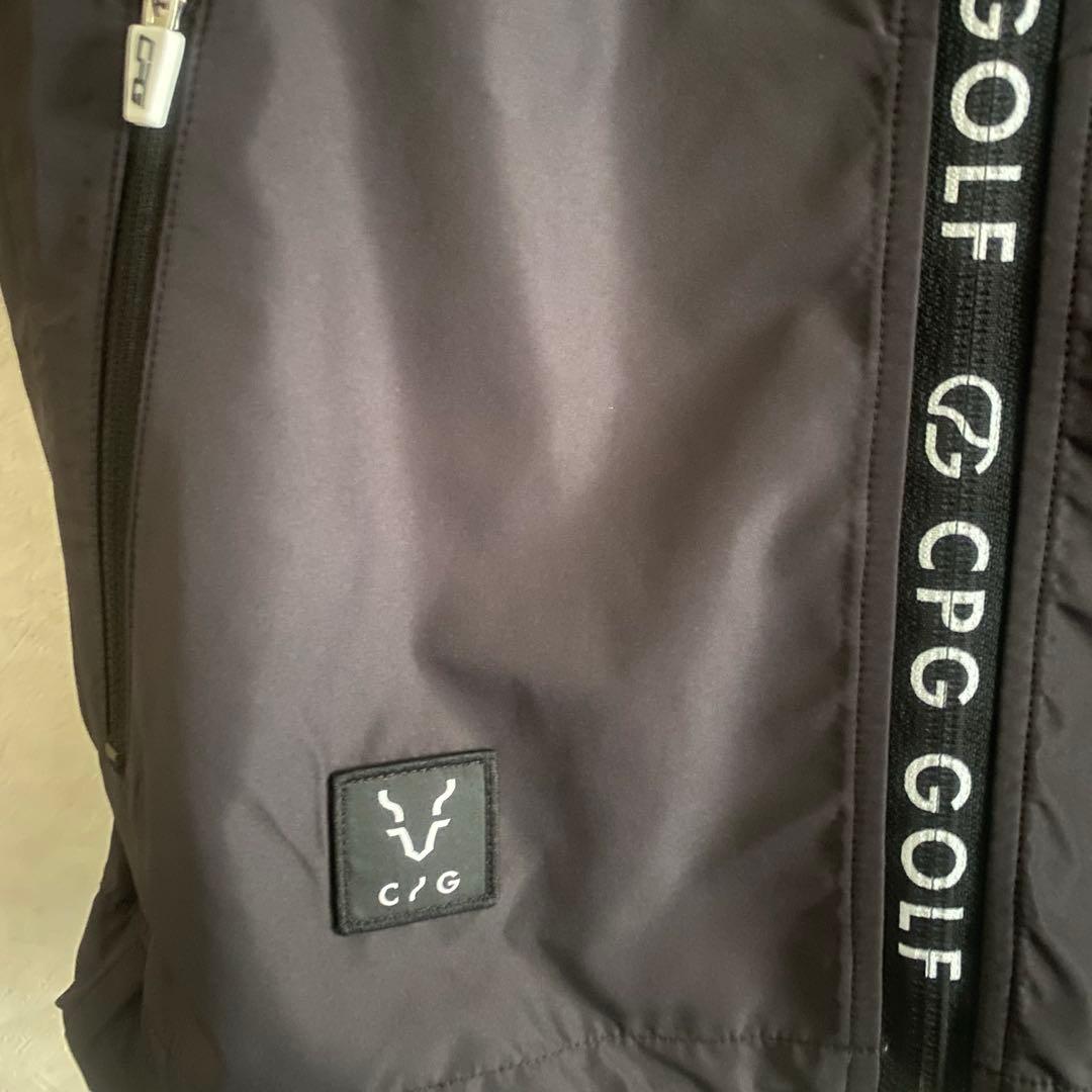 CPG GOLF フード付き ゴルフ ベスト ブラック