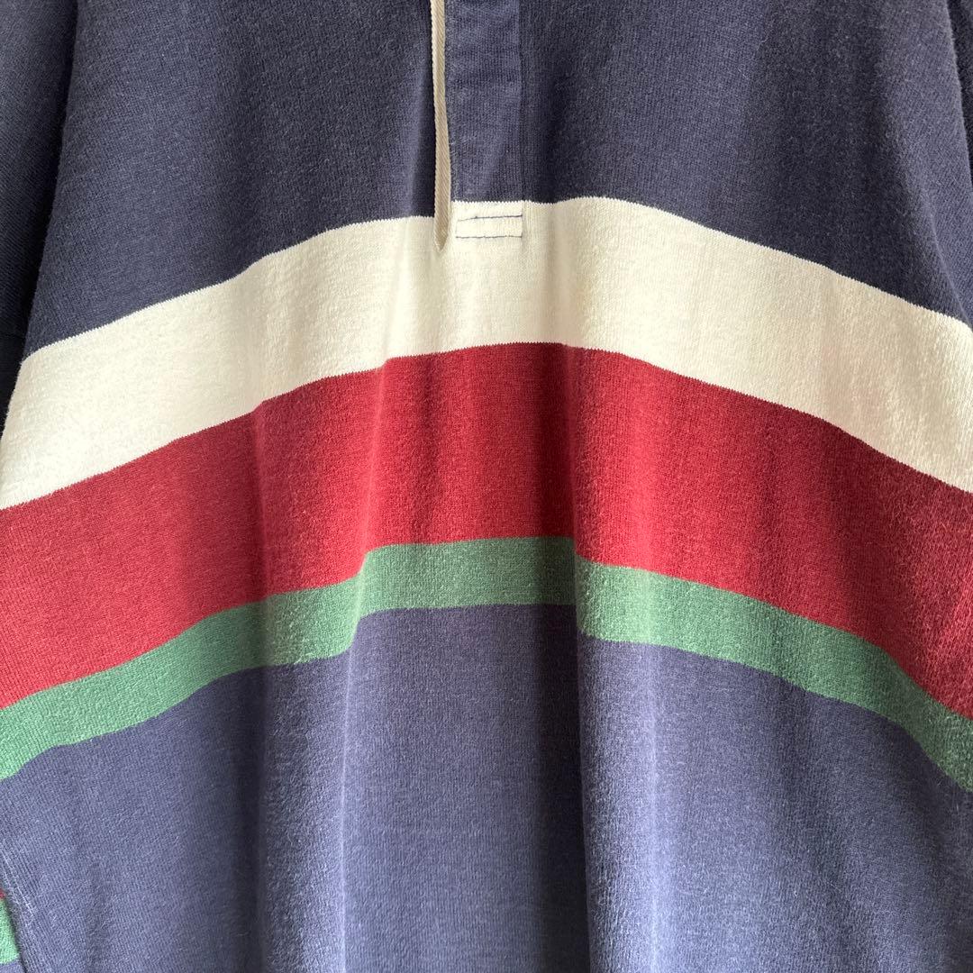 ウェア 80s Vintage LL Bean rugby shirt made usa