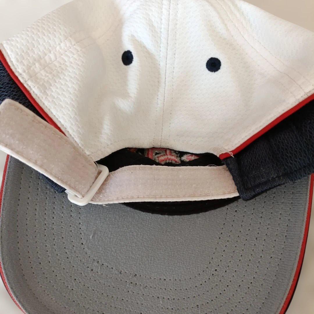 日大藤沢 野球 NIHON 刺繍ロゴ キャップ Mサイズ ネイビー・ホワイト