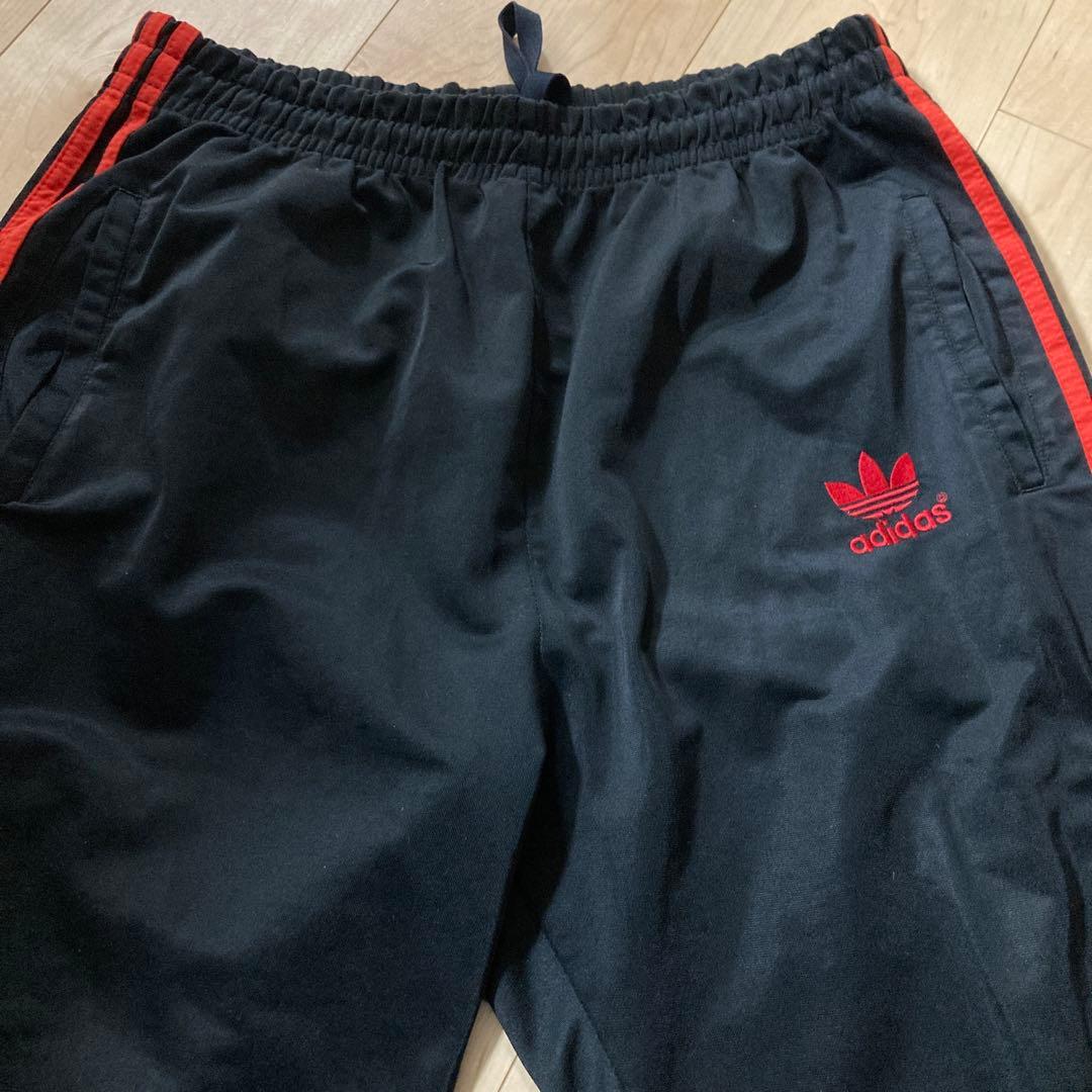 激レアモデル80~90年old adidas トレフォイルトラックパンツジャージ