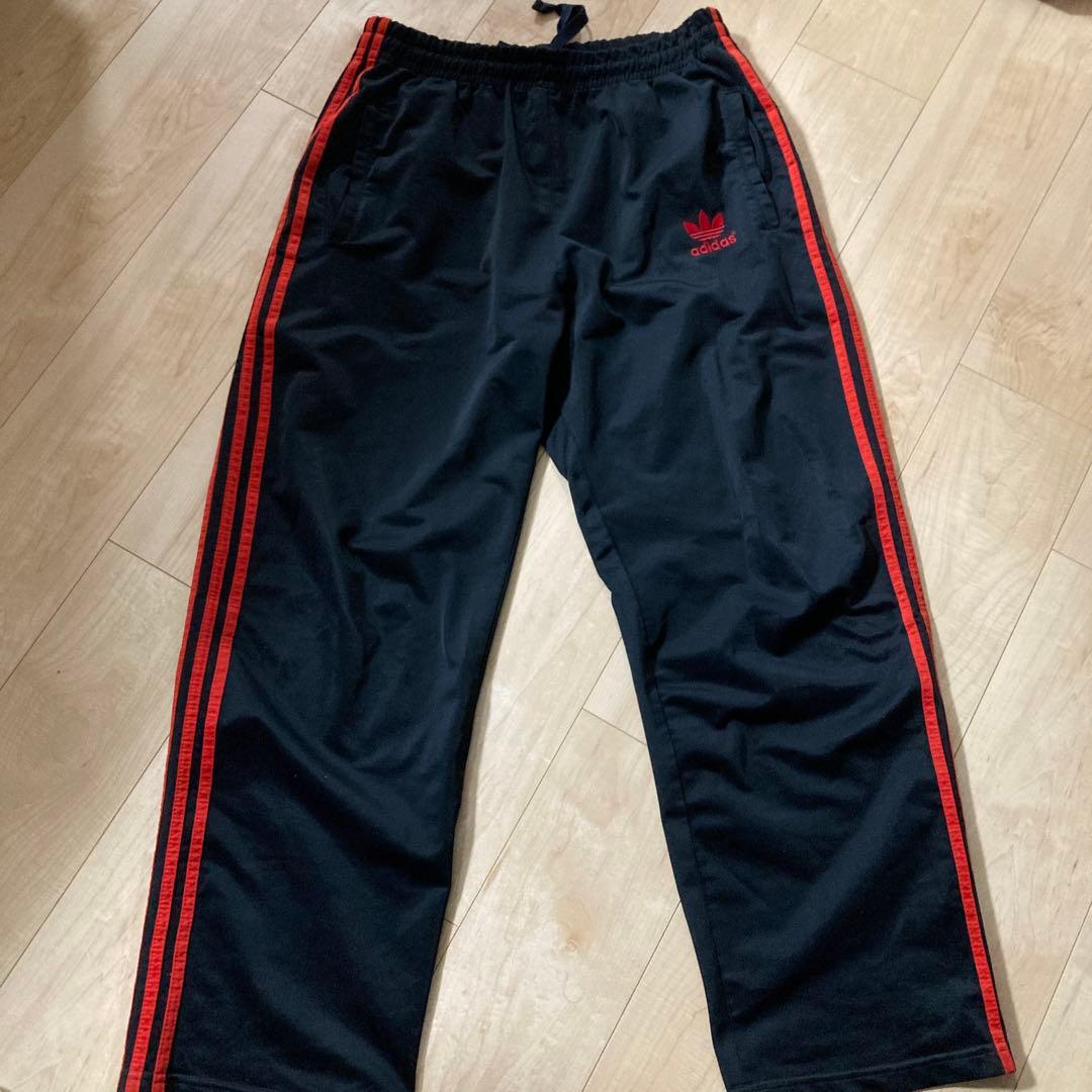 激レアモデル80~90年old adidas トレフォイルトラックパンツジャージ