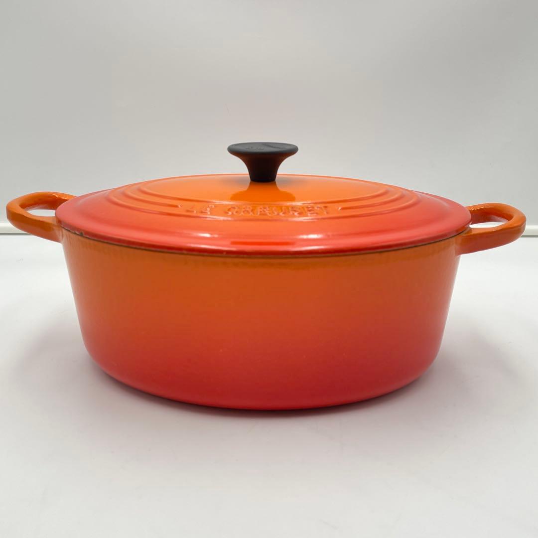 LE CREUSET ココット　オーバル　 オレンジ　25cm 両手鍋