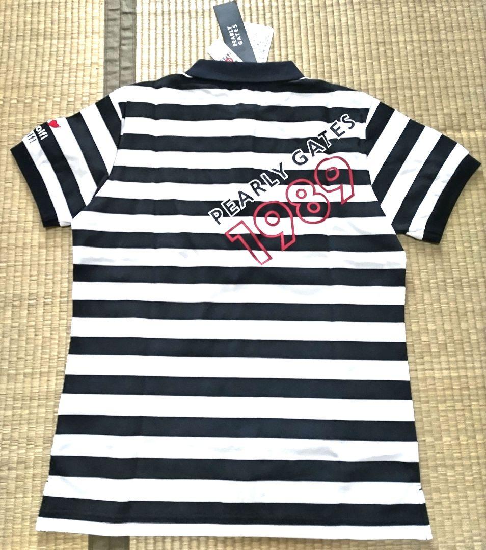 新品　PEARLY GATES ストライプ　半袖ポロシャツ 4