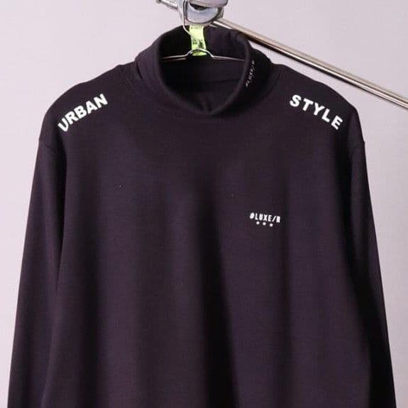LUXE/RGOLF ストレッチシルキー タートルネック 46140BKL