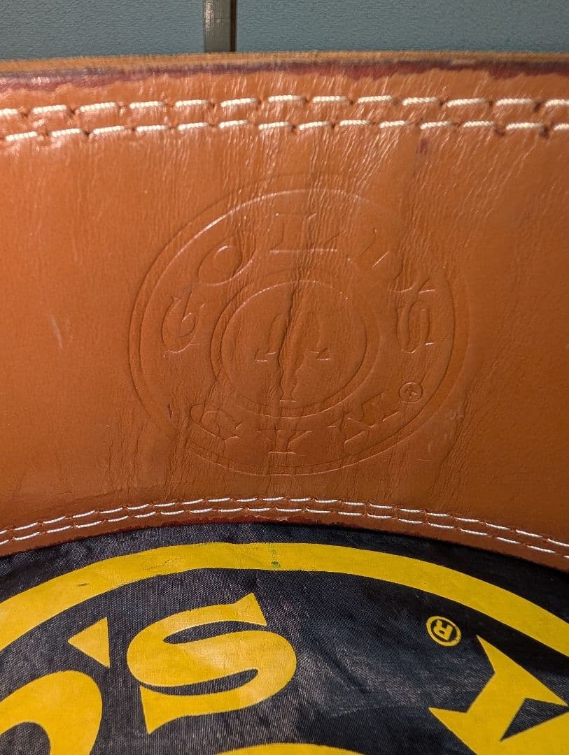 GOLD’S GYM プロレザーベルト G3324 Mサイズ ブラウン 保管袋付