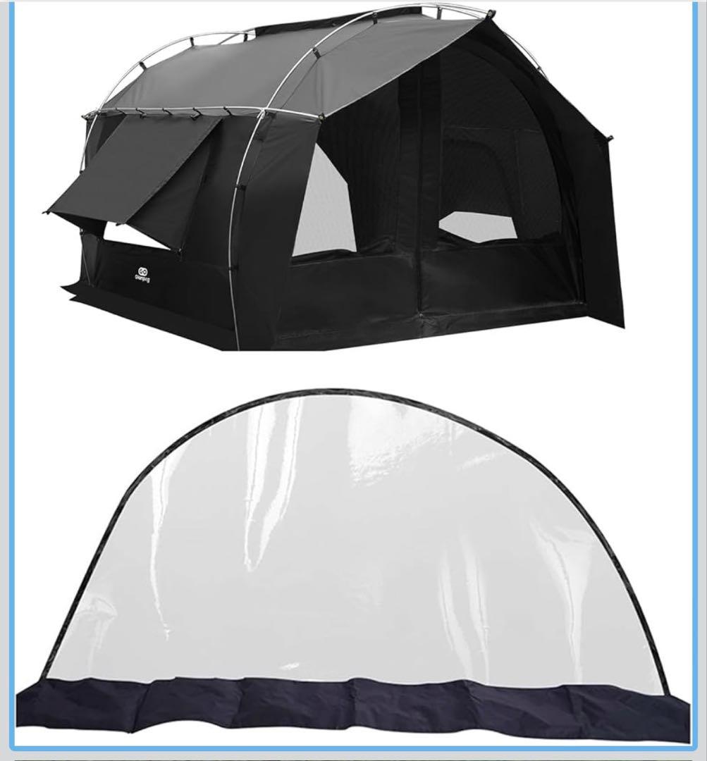 GOGlamping 【カヌーテント】本体+TPUドア1枚 TPU 窓2枚セット