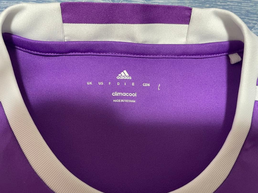 adidas レアル・マドリード シャツ Lサイズ 紫