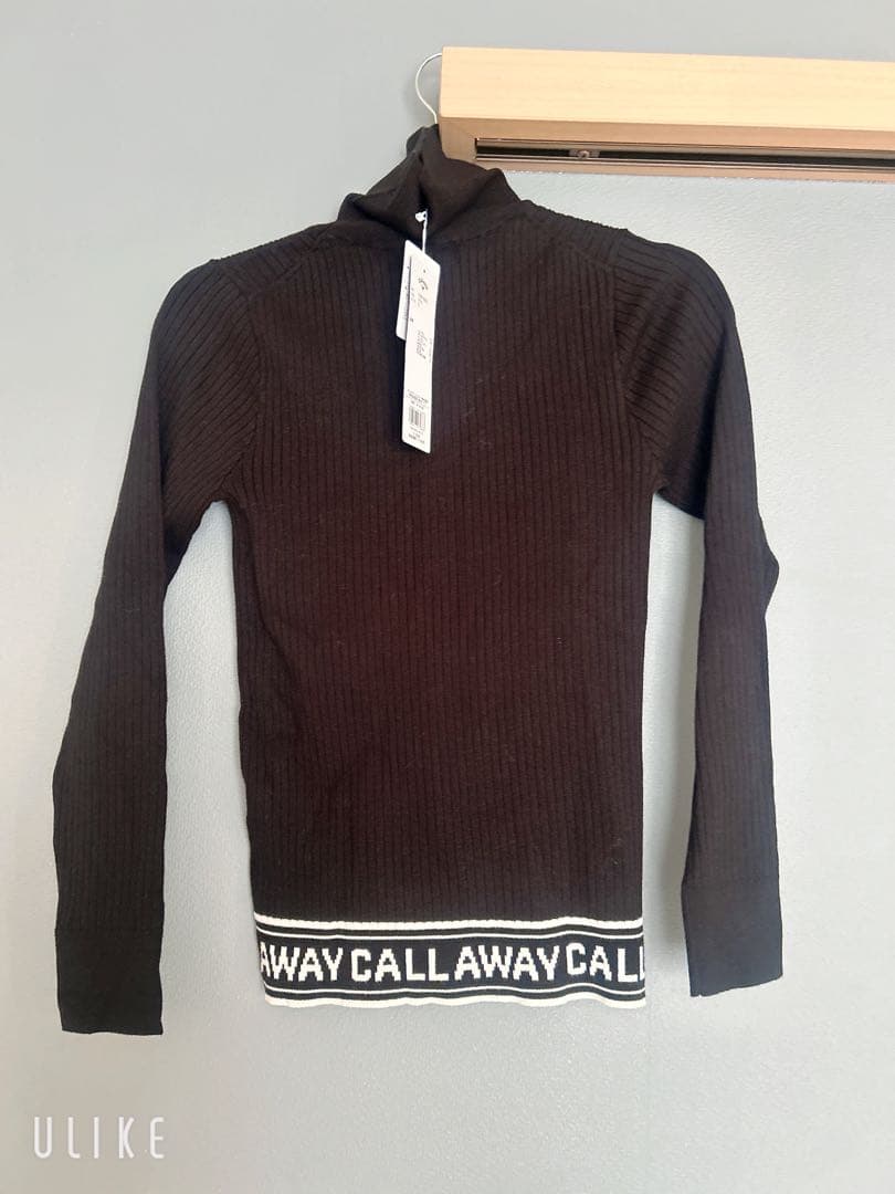 Callaway ブラック タートルネック セーター