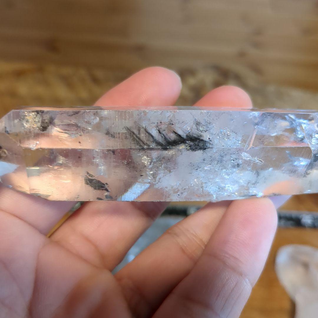 水晶球 ブラックルチルクォーツ クラスター ヒマラヤ水晶