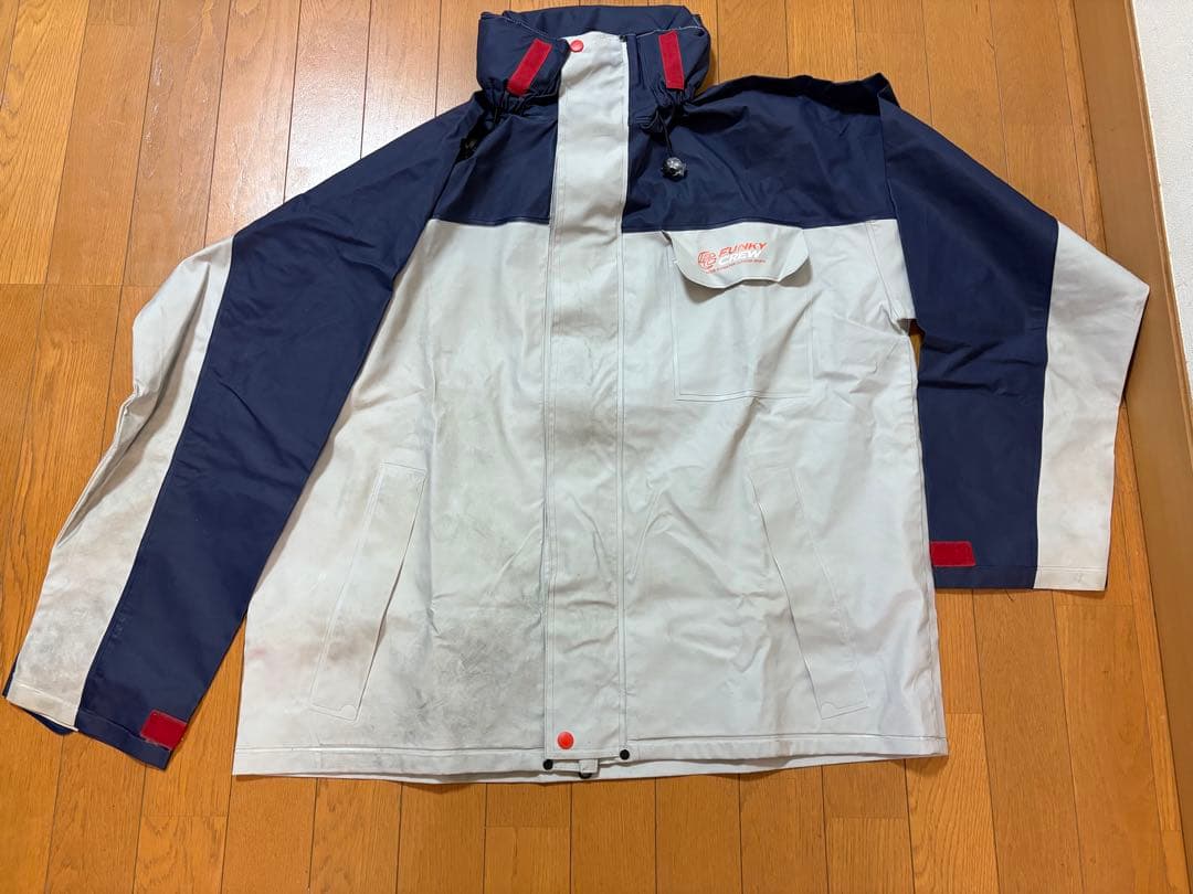 フィッシングスーツ（ジャケット＆パンツ）上下セット　ネイビー　グレー　LL