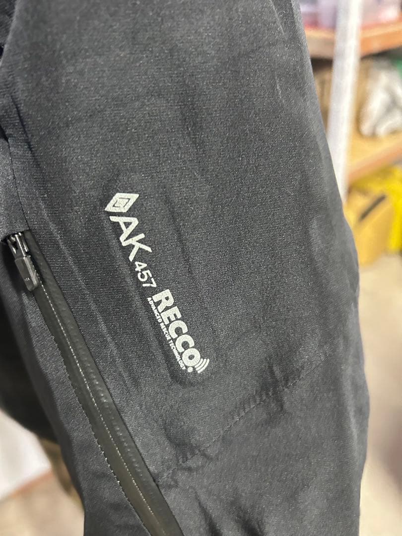 AK 457 RECCO ジャケット　黒　サイズS GORE-TEX