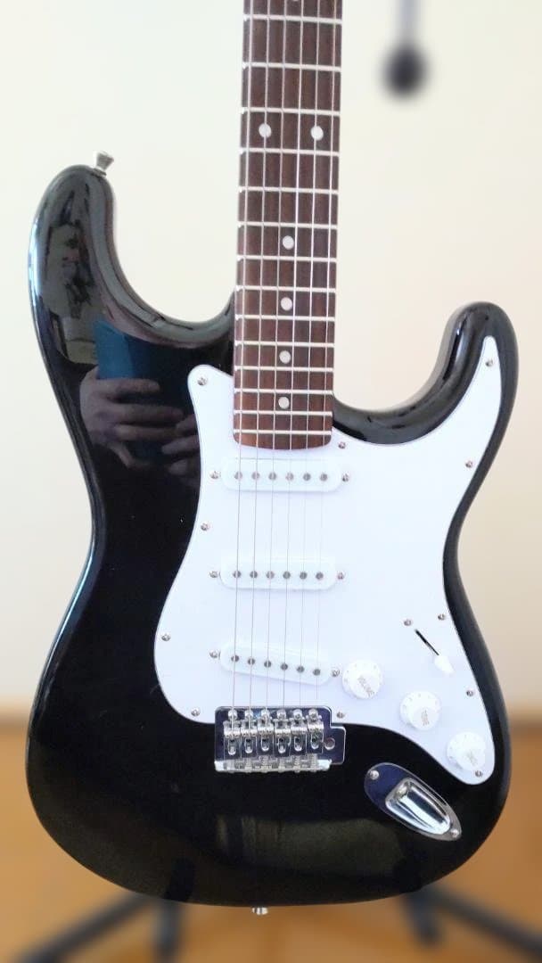 ストラトタイプ エレキギター Black