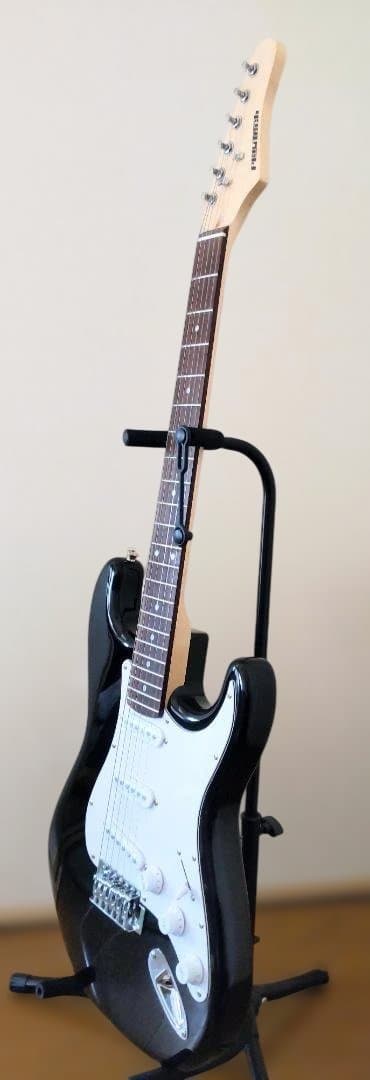 ストラトタイプ エレキギター Black