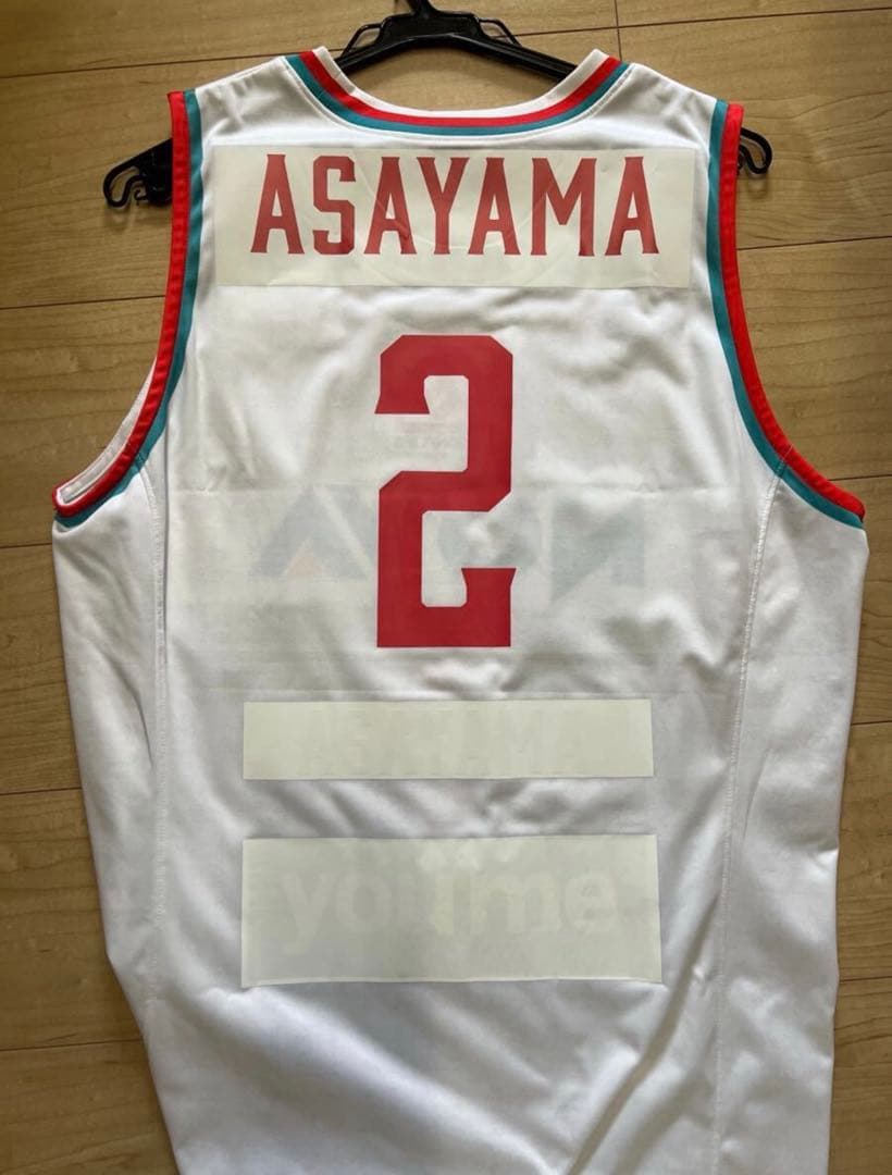 広島ドラゴンフライズ　朝山 正悟ユニフォームシャツ(AWAY)　サイン入り実使用