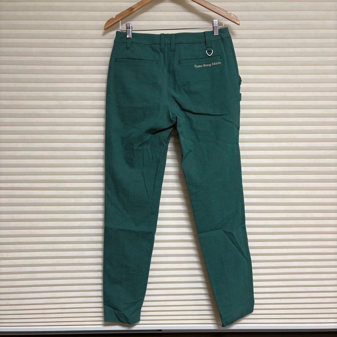 マスターバニー レディースゴルフパンツ フリル グリーン ドット柄 1サイズ