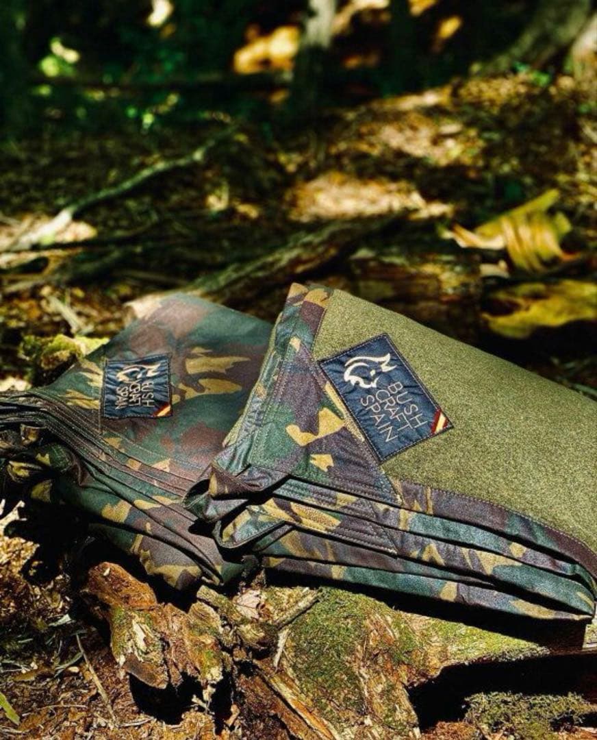 新品未使用　ブッシュクラフトスペイン　カモ　軍幕