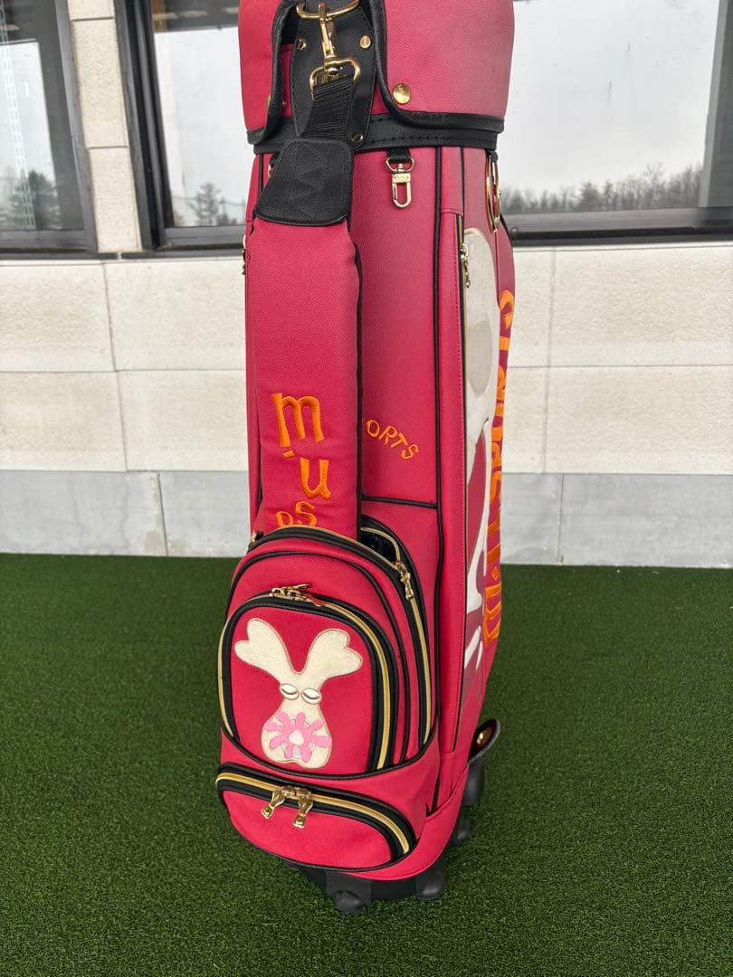 M•U sportsキャスター付キャディバッグ ミエコウエサコ　中古バック