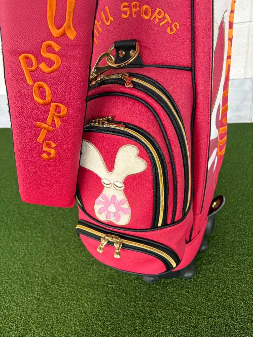 M•U sportsキャスター付キャディバッグ ミエコウエサコ　中古バック