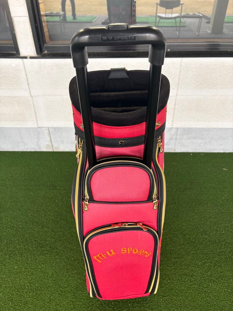 M•U sportsキャスター付キャディバッグ ミエコウエサコ　中古バック