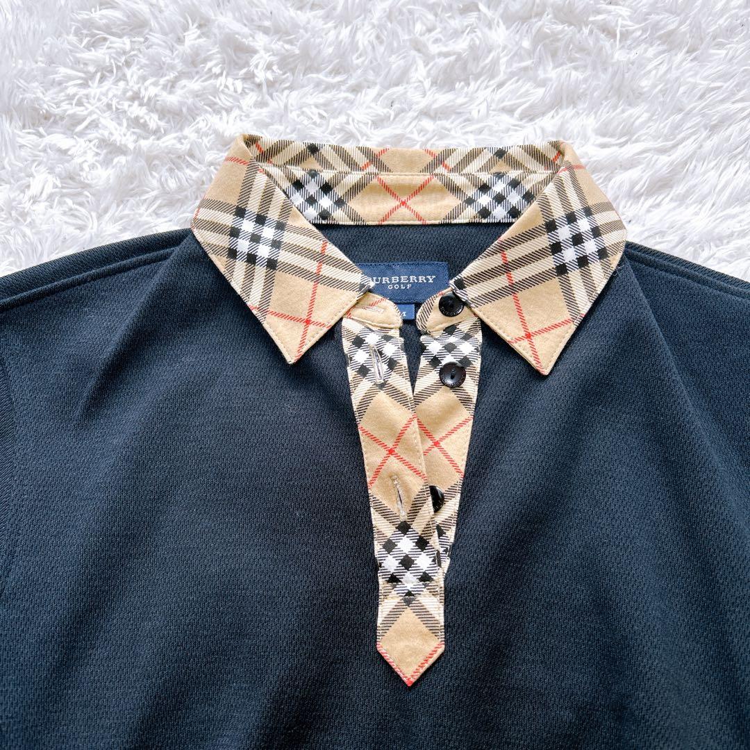 美品　BURBERRY GOLF　ワンピース　半袖 ノバチェック ポロシャツ