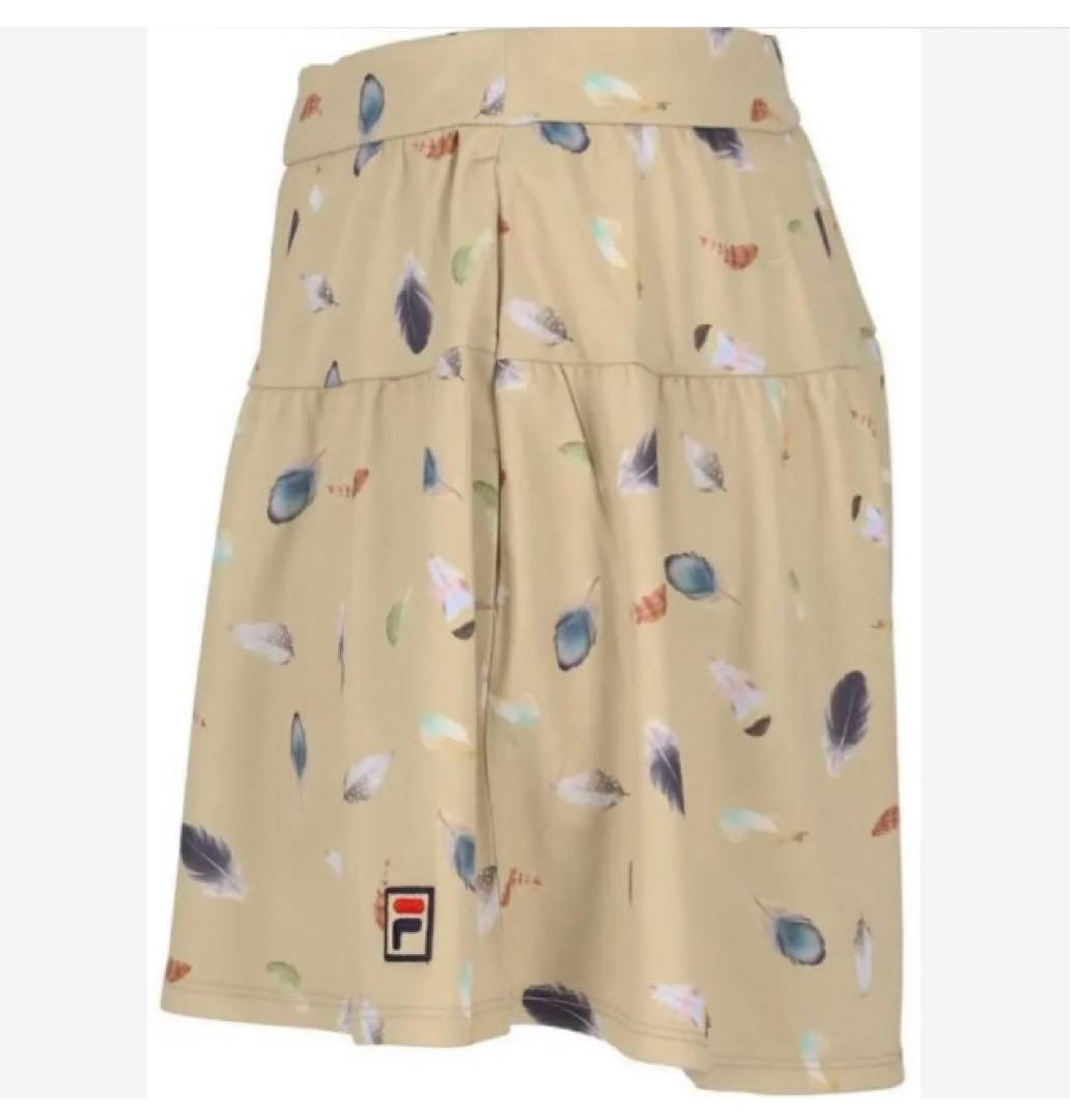 No.821 FILA feather模様が可愛いキュロット☆XL☆ベージュ☆