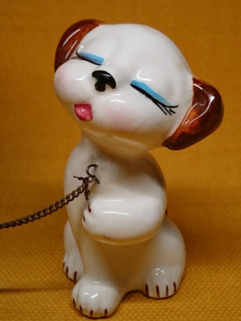 いぬ　犬　人形　陶器　オブジェ　置物　インテリア　工芸品　美術品　A3309
