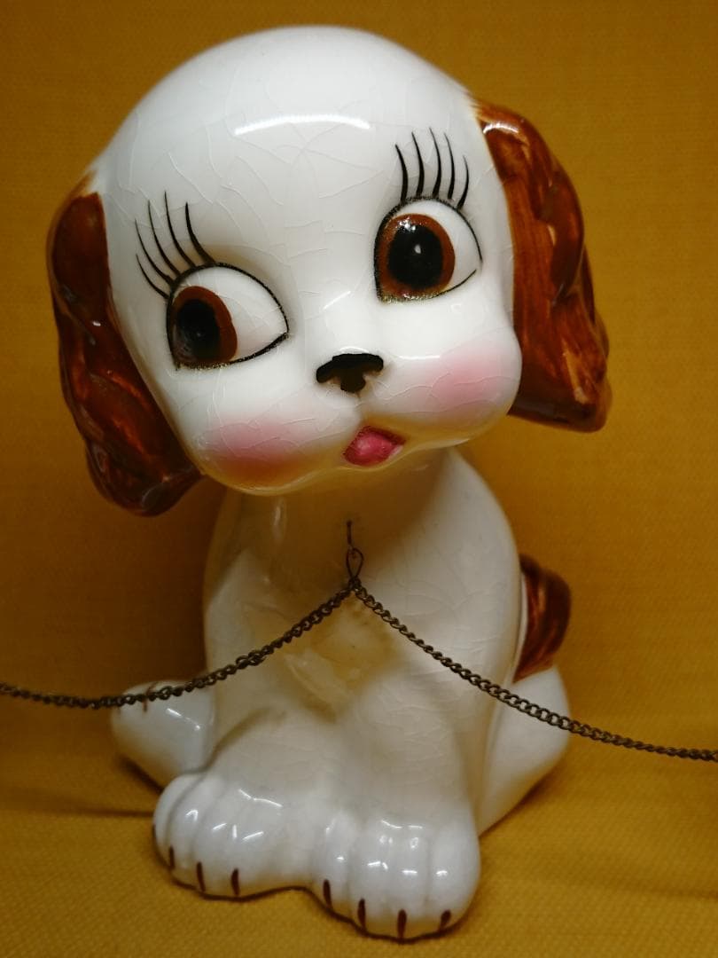 いぬ　犬　人形　陶器　オブジェ　置物　インテリア　工芸品　美術品　A3309