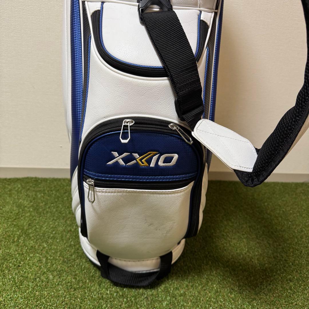XXIO ゼクシオ キャディバッグ ゴルフバッグ ホワイト 9.5型