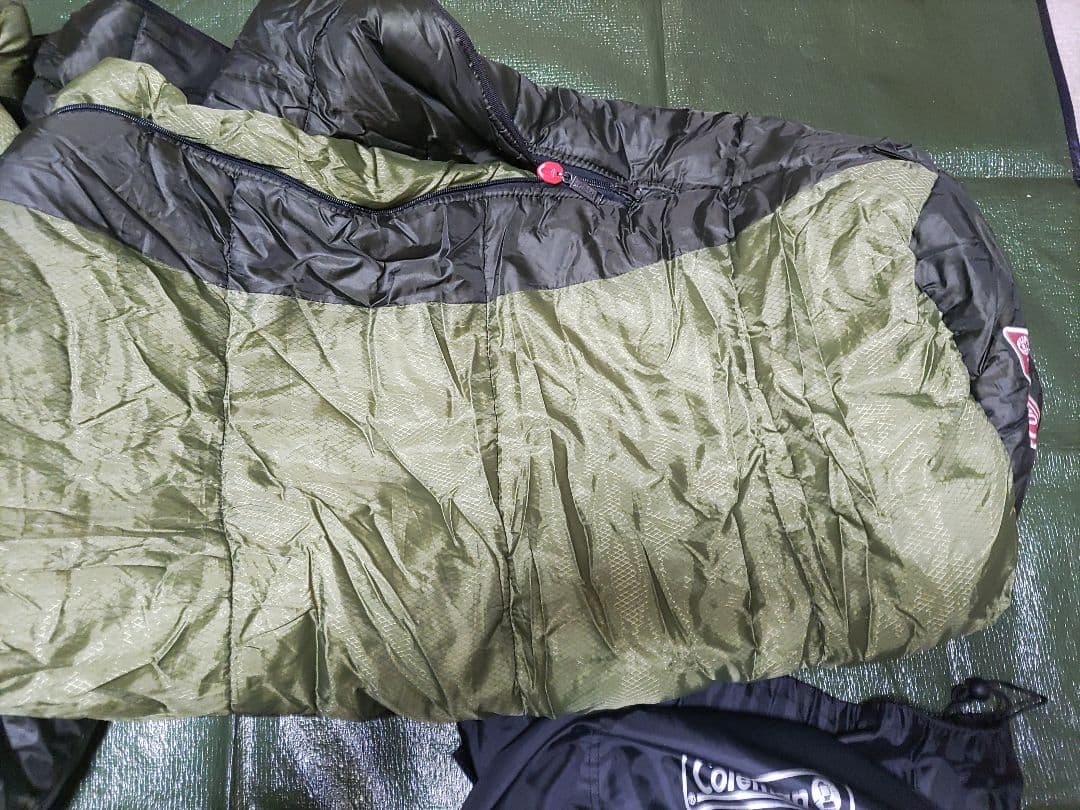 Coleman コールマン寝袋 マミー型 下限温度-18度（美品）