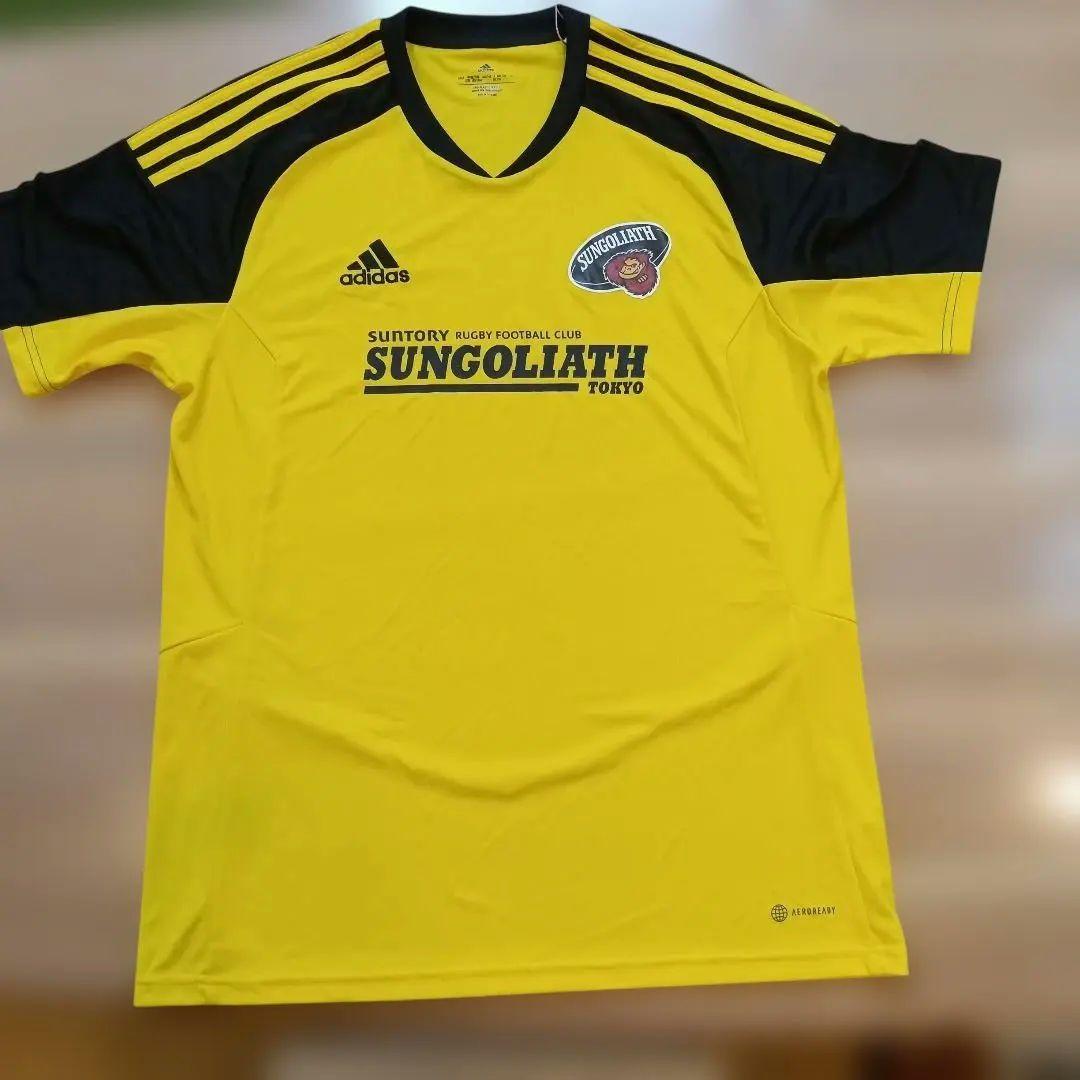 未使用　adidas サントリーサンゴリアス 限定Tシャツ サイズ2XO 黄