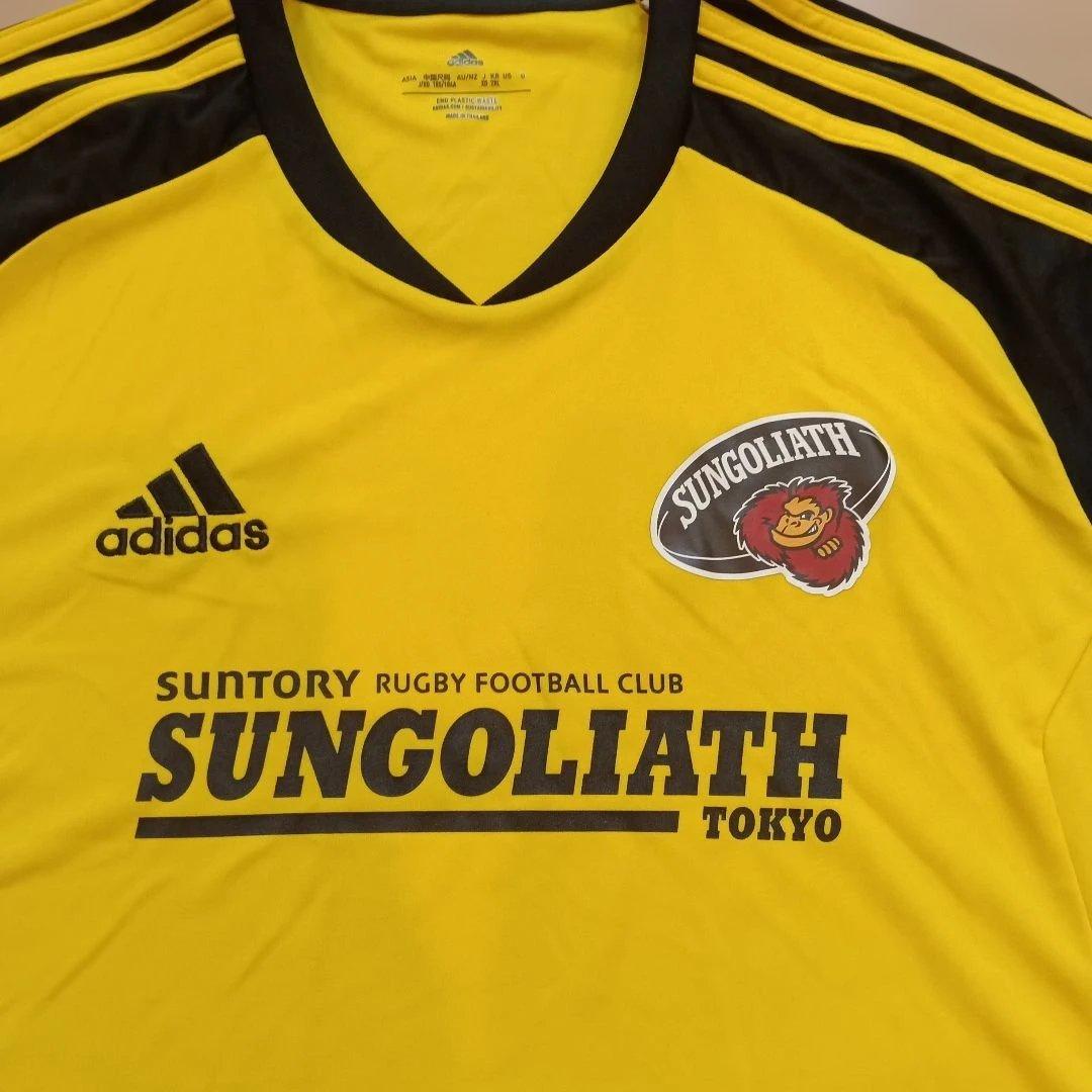 未使用　adidas サントリーサンゴリアス 限定Tシャツ サイズ2XO 黄