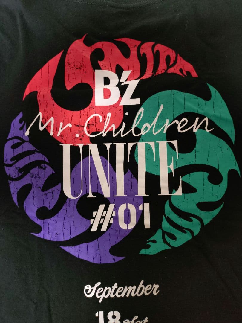 激レア【Mサイズ】B'z✖Mr.Children【UNITE】ブラック　Tシャツ