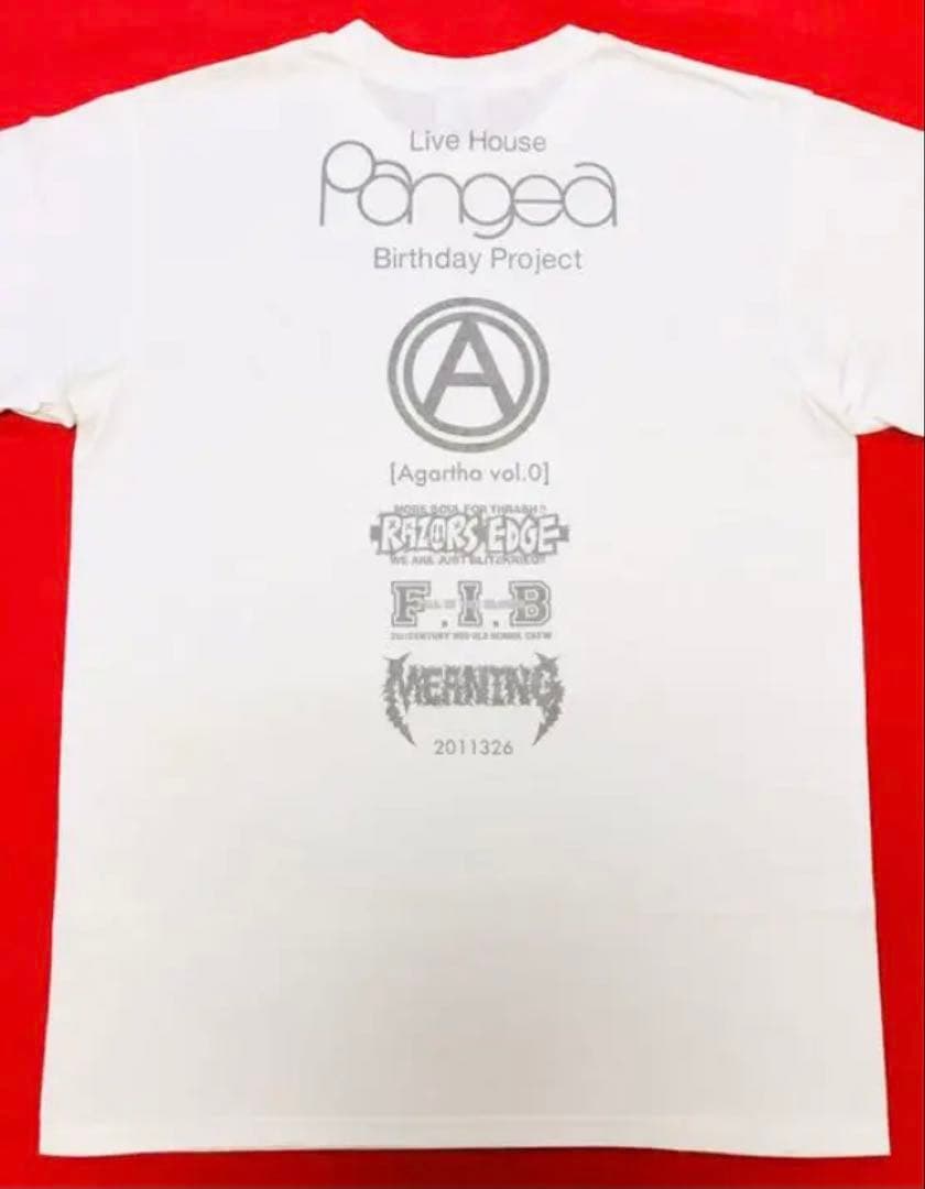 新品Pangeaこけら落とし公演限定Ｔシャツ白 BBQ CHICKENS横山 健