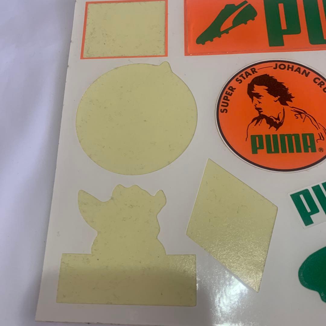 PUMA1974サッカーワールドカップ.ステッカー.ヨハンクライフWM1974