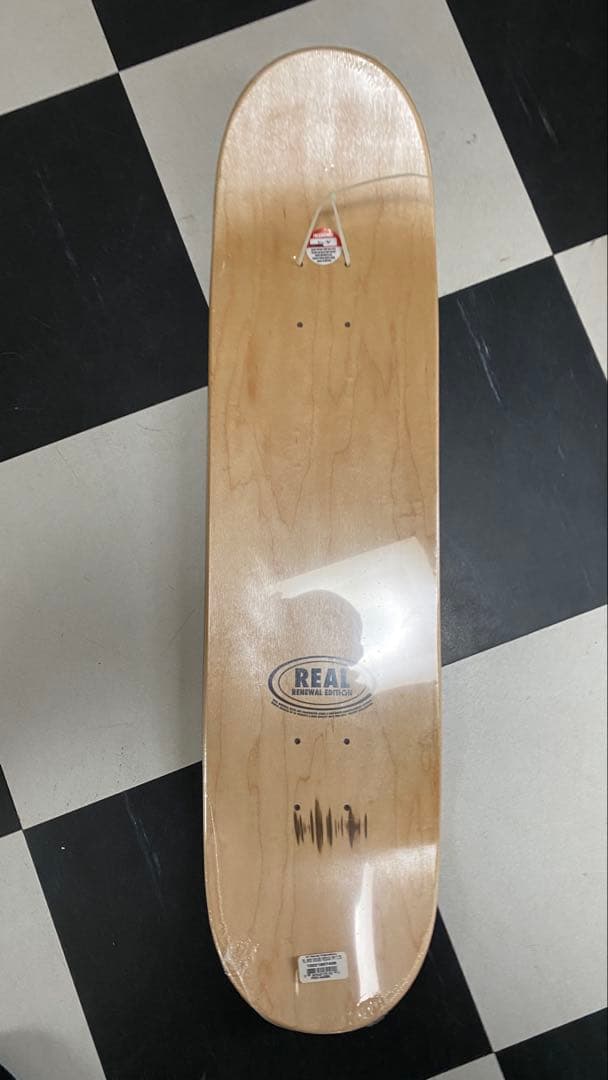 REAL スケートボードデッキ 7.75青 鳩ロゴ　新品未使用