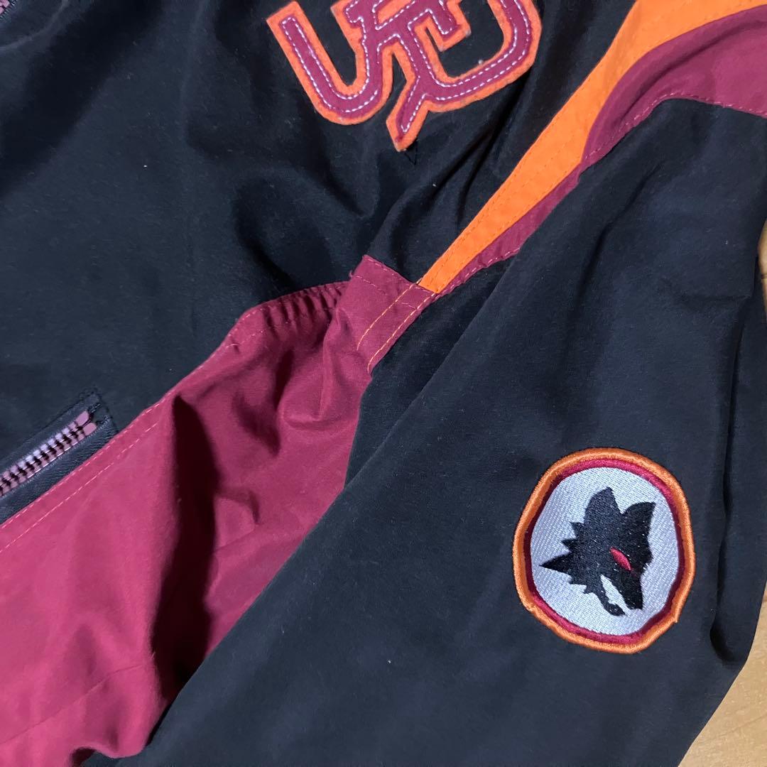 【冬物セット割】ASローマ　ジャージ上下セット　黒　ROMA レア物　S〜M