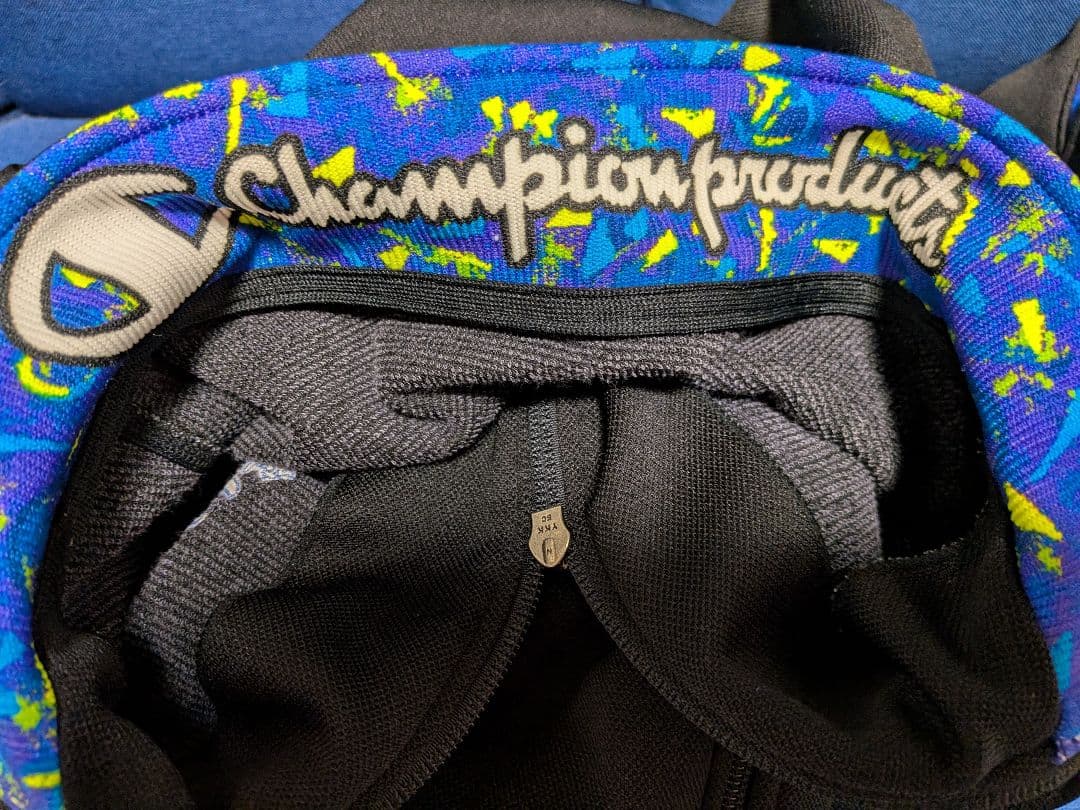 Champion ジャージジャケット ブラック Lサイズ オシャレ羽織 ジッパー