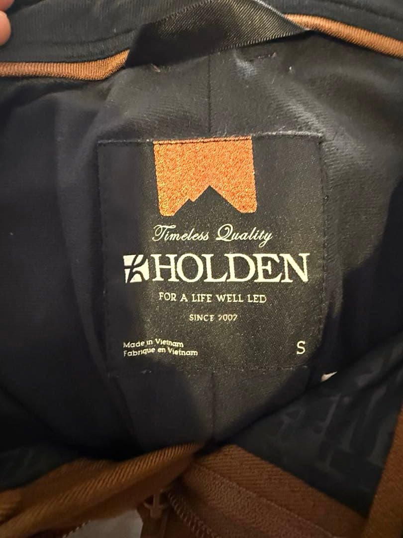 HOLDEN フード付きジャケット S 赤/ネイビー/カーキ