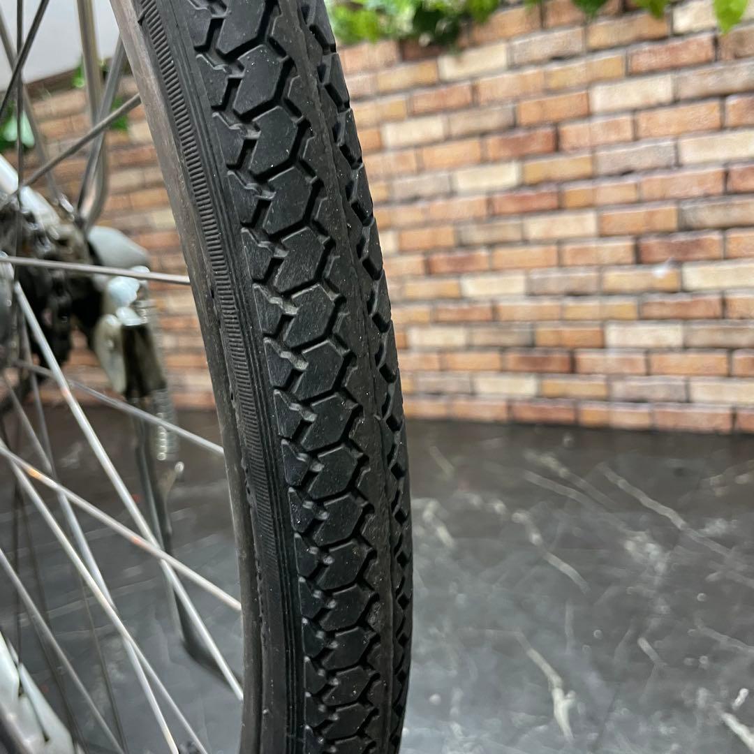 【64】電動自転車 YAMAHA PAS シルバー 26インチ