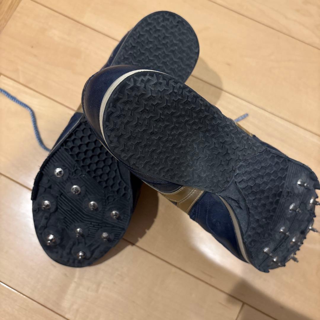 Mizuno フィールドジオAJ27.0スパイクシューズ ネイビー/ゴールド
