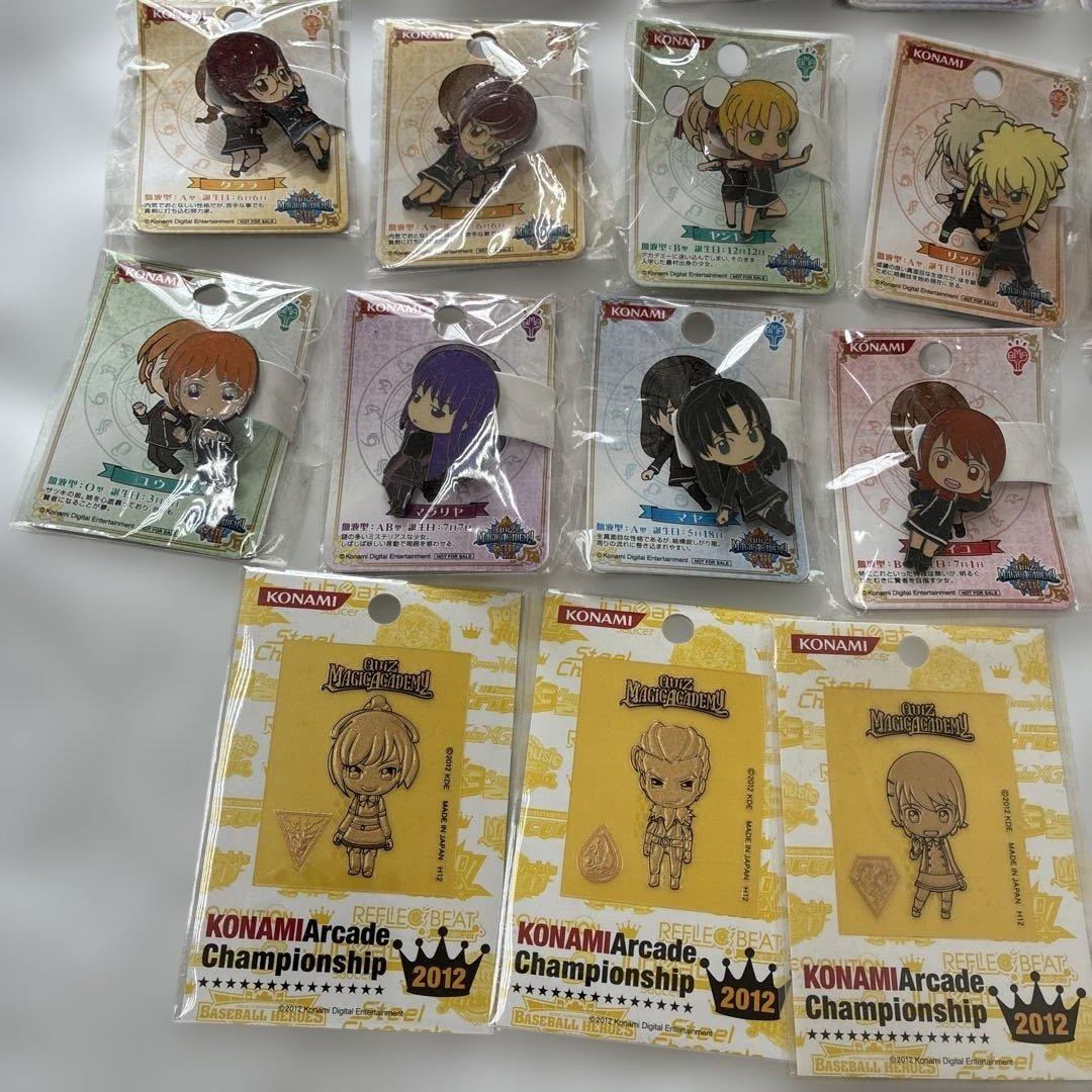 クイズマジックアカデミー　ピンズ　ピンバッジ　プレミアムくじ　キーホルダーQMA