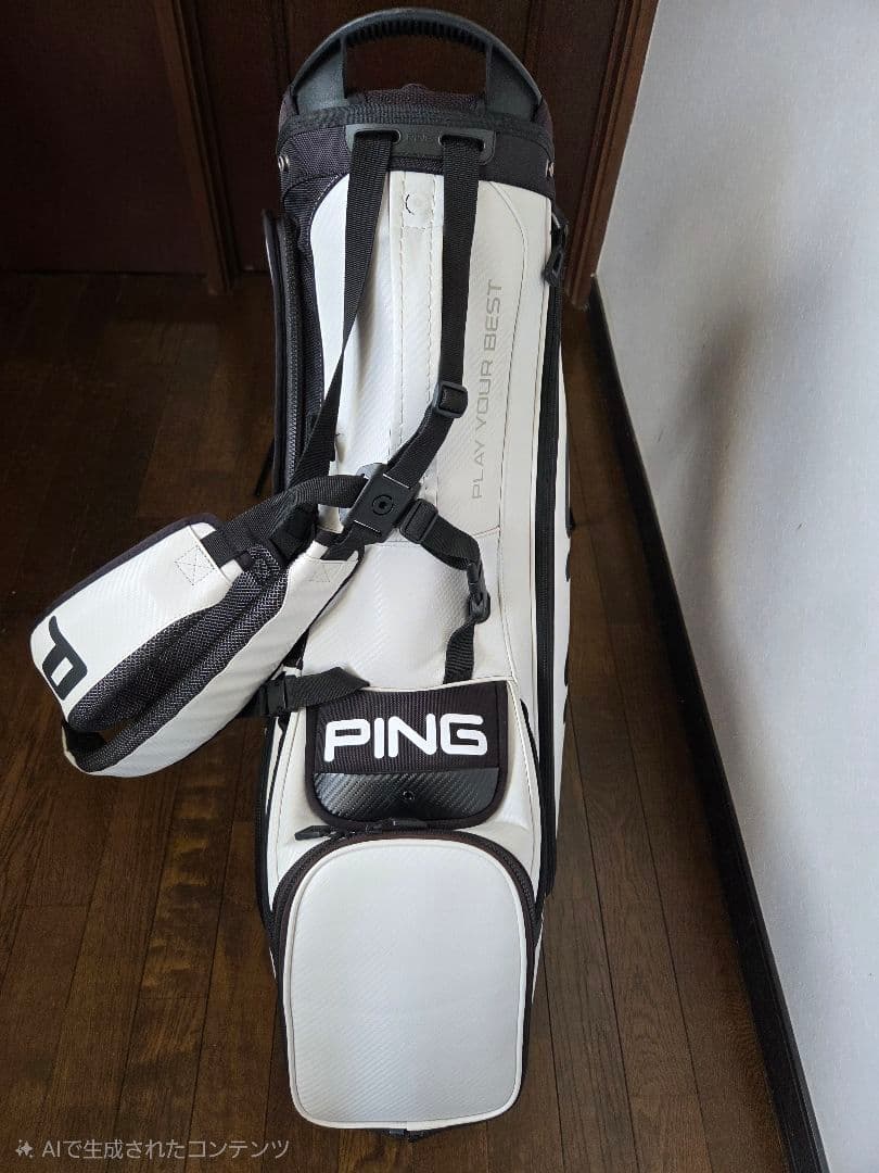 PING スタンドタイプ キャディバッグ ホワイト